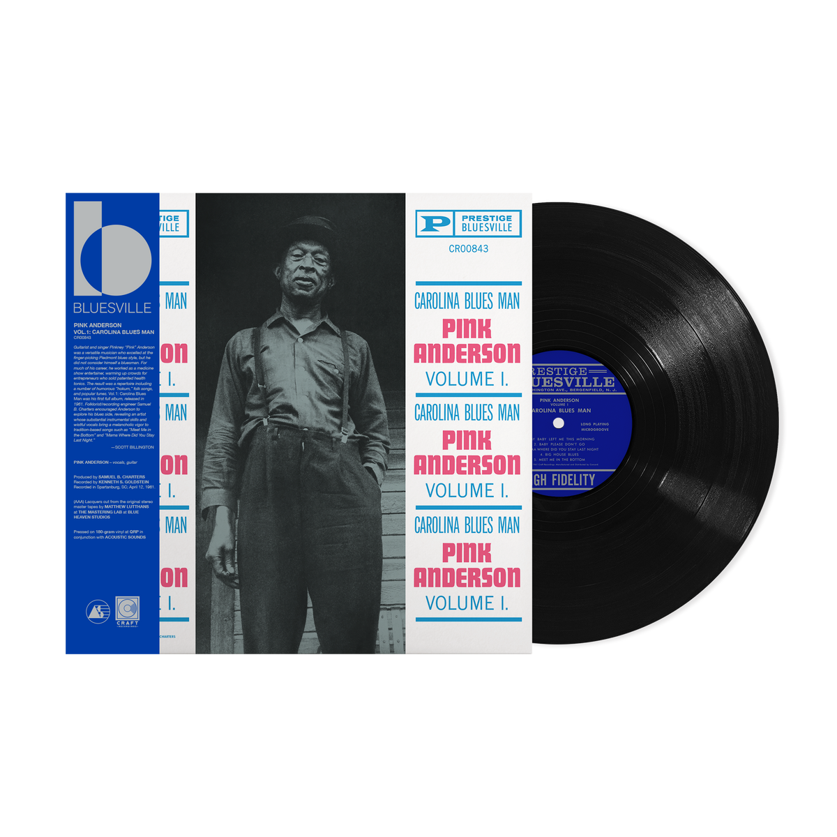 Pink Anderson - Carolina Blues Man, Volume 1 (Collection Bluesville)