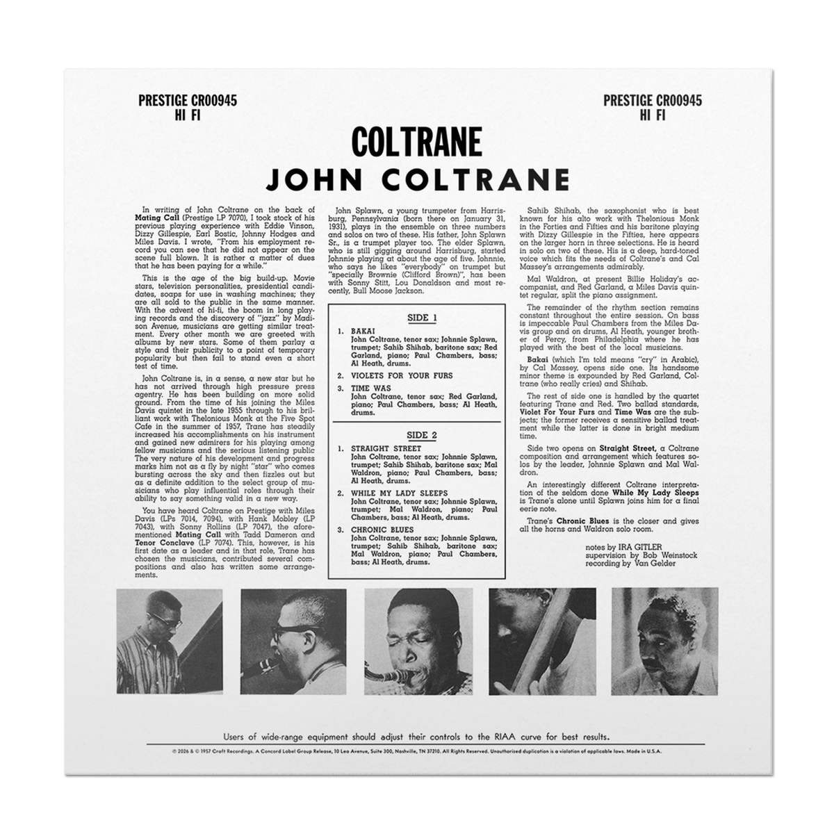 John Coltrane - Coltrane (Collection Original Jazz Classics)