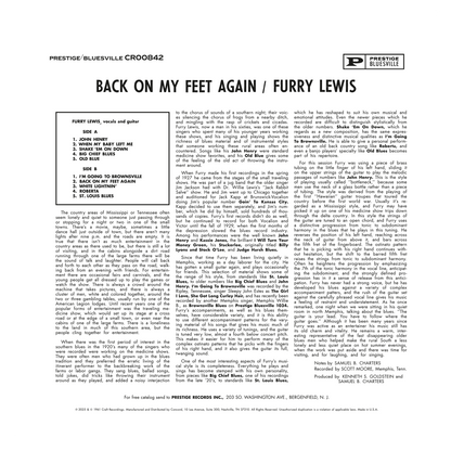 Furry Lewis - Back On My Feet Again (Série Bluesville)