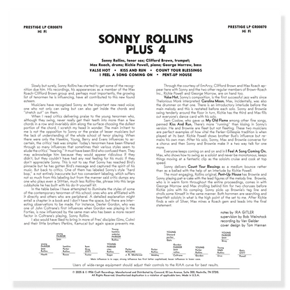 Sonny Rollins - Plus 4 (Collection Original Jazz Classics)