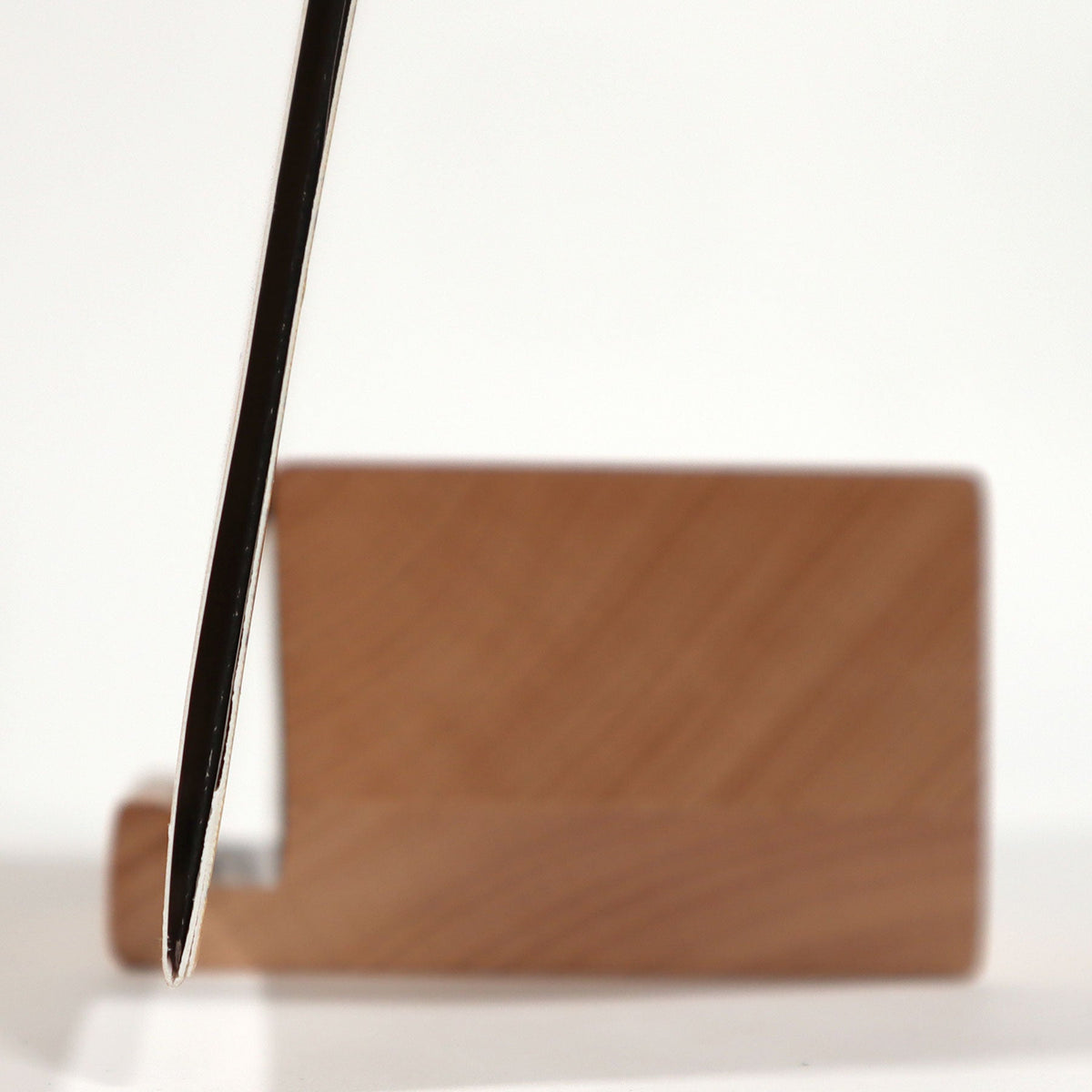 Présentoir de disques en bois / Bois naturel