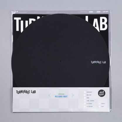 Tapis de platine Pro Thin Slipmat (style Technics) Noir